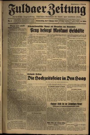 Ausgabe vom Donnerstag, den 07. Januar 1937.