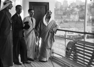 Romania Istanbul: König Emir von Transjordanien auf Schiff