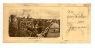 Grußkarte mit Neckar und Bollwerksturm