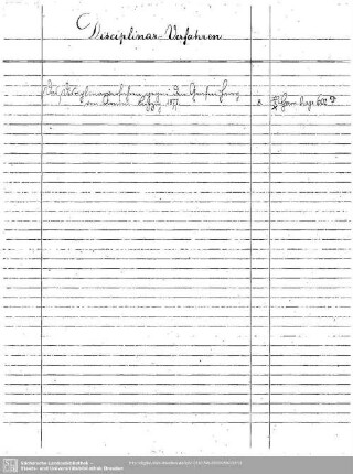 Disciplinar-Verfahren