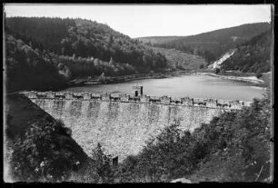 Komotau (Chomutov/Tschechische Republik). Blick auf die Talsperre