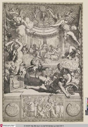 [Allegorische Darstellung auf den Ruhms Wilhelm III. von Oranien; Allegories on the glory of William III, Prince of Orange]