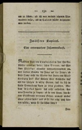 Zwölftes Kapitel. Eine unvermuthete Zusammenkunft.