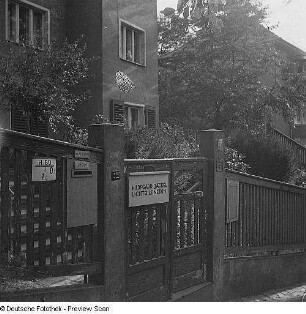 Aufnahmen von Hildegard Jäckels Haus in der Plattleite 25, Dresden-Weißer Hirsch