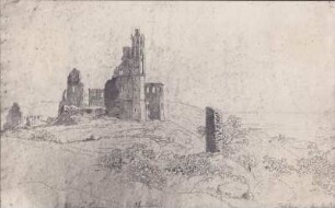 Limburg, Kloster, Abendseite. Skizze von J.W.Ch. Roux, 1771 - 1830