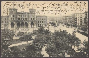 Ansichtskarte Görlitzer Bahnhof mit Parkanlage