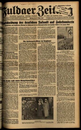 Ausgabe vom Montag, den 11. März 1940.