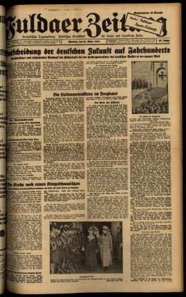 Ausgabe vom Montag, den 11. März 1940.