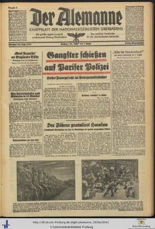 04.08.1939 (Freitag-Morgenausgabe)