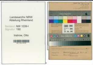Entnazifizierung Otto Instrow , geb. 05.01.1899 (Arbeiter)