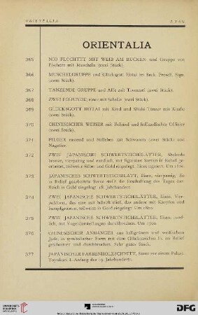Orientalia (Nr. 365-395)