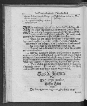 Das X. Kapittel. Von Der Impugnation.