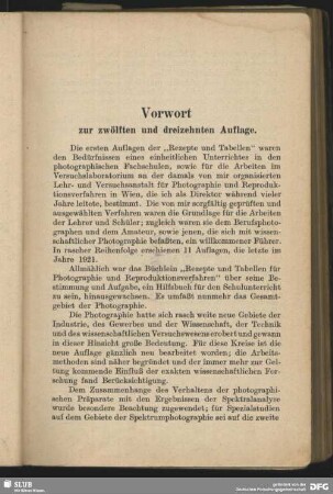 Vorwort zur zwölften und dreizehnten Auflage