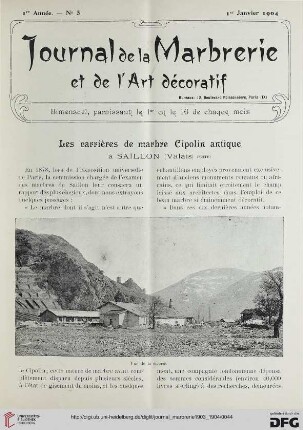 Nr. 5 (1er Janvier 1904)