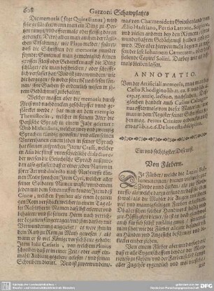 Ein und sechzignseter Discurß. Von Färbern.
