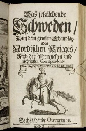 Sechszehende Ouverture. Anno 1716.