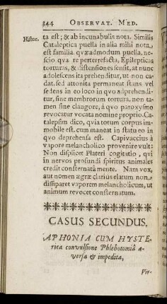 Casus Secundus. - Casus Tertius.