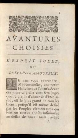 L'Esprit Folet, Ou Le Sylphe Amoureux