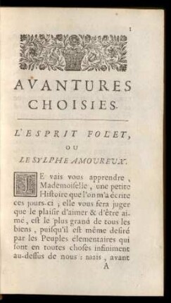 L'Esprit Folet, Ou Le Sylphe Amoureux