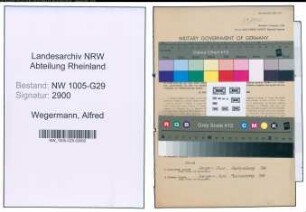 Entnazifizierung Alfred Wegermann , geb. 20.03.1907 (Bahnsekretaer)