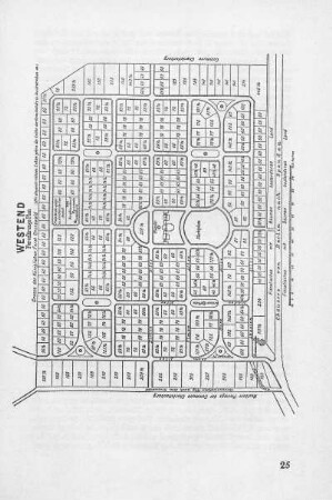 Westend. Parcellirungs Plan