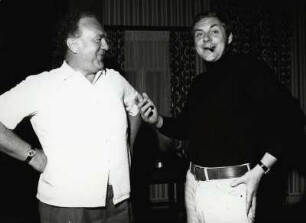 Harald Juhnke, Paul Esser. Probe für Liliom