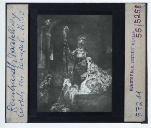 Rembrandt, Die Darstellung im Tempel (in dunkler Manier) (Druck, B050) (Expl. Washington NG 1951.12.1)