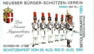 Festkarte Neuss 1993 (passiv)