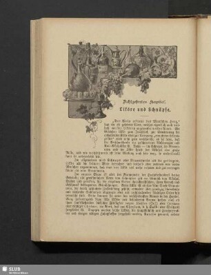 Achtzehntes Kapitel. Liköre und Schnäpse