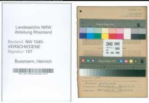 Entnazifizierung Heinrich Bussmann , geb. 06.09.1910 (Architekt)