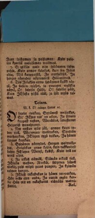 H. J. N. Wijsi Jumalista ja Hengellistä Wirttä : Jos Caritzan Häihijn sä enfingän tulla mielit, [et]c. ; O! lapset iloitkan, [et]c. ; Paran itzes syndinen, [et]c. ; O! ilo suurtt', Jos mull se autuus [et]c. ; En laske minä Jesustan [et]c.
