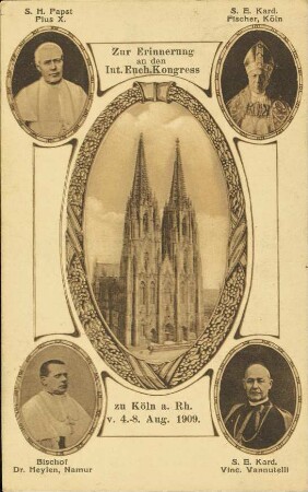 Zur Erinnerung an den Int. Euch. Kongress zu Köln [...]