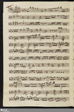 392. Aria: Fra Corni Trombe e Timpani / Gazzaniga, G.