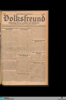 Der Volksfreund : Tageszeitung für das werktätige Volk Mittelbadens