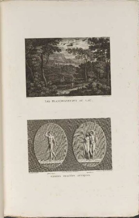 Illustrationen: Les Blanchisseuses Au Lac. Pierres Gravées Antiques.