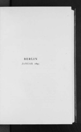 Berlin Januar 1893