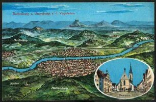 Rottenburg u. Umgebung a.d. Vogelschau