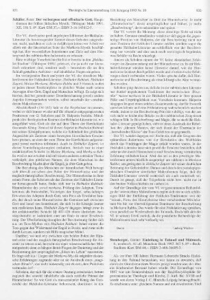831-832 [Rezension] Schäfer, Peter, Der verborgene und offenbare Gott