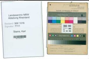 Entnazifizierung Karl Stams , geb. 14.03.1896 (Kaufmann)