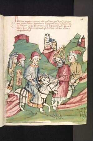 Die Fabel von Octavianus (Virgilius): Kaiser Octavianus trifft drei als Meister verkleidete Ritter