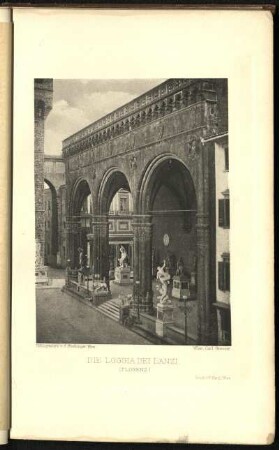 Tafel II: Loggia dei Lanzi, Florenz