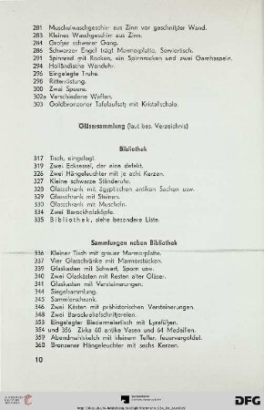 Bibliothek (Nr. 317-335)