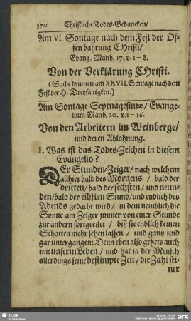 Am Sontag Septuagesimae