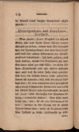 Vermögensteuer und steuerbares Kopfgeld.