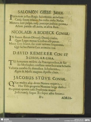 Nicolaus A Bodeck Consul