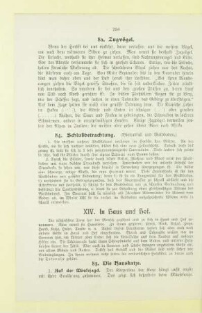 XIV. In Haus und Hof