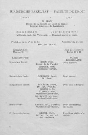 Juristische Fakultät