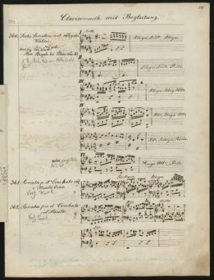 Claviermusik mit Begleitung