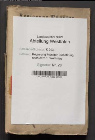 Betreuung von ausgewiesenen Beamten. Generalia, Band 2