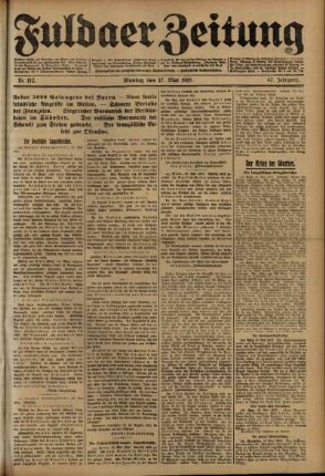 Ausgabe vom Montag, den 17. Mai 1915.